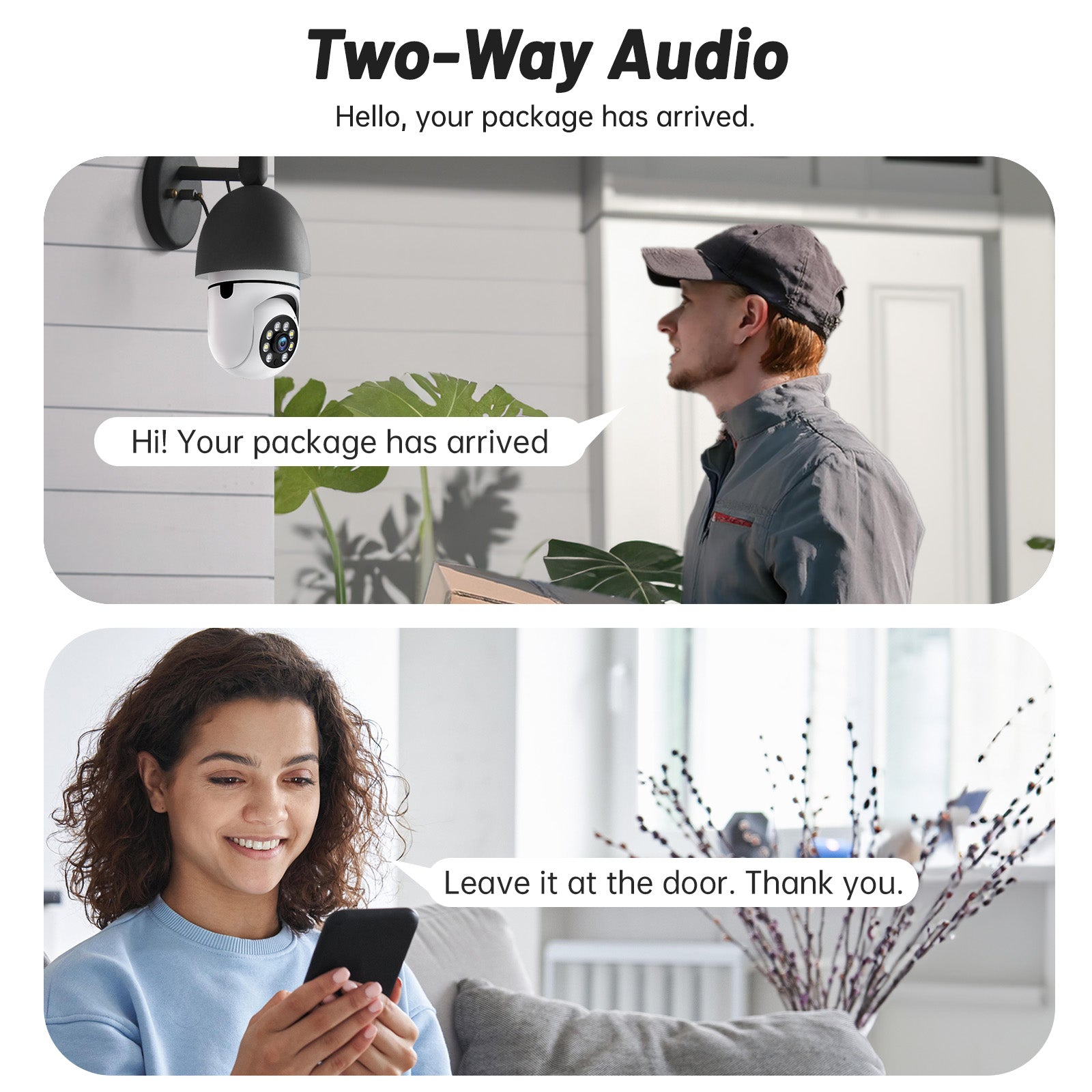 2K Smart WIFI Light Bulb Security Camera With AI Motion Tracking   2pcs Set Camera