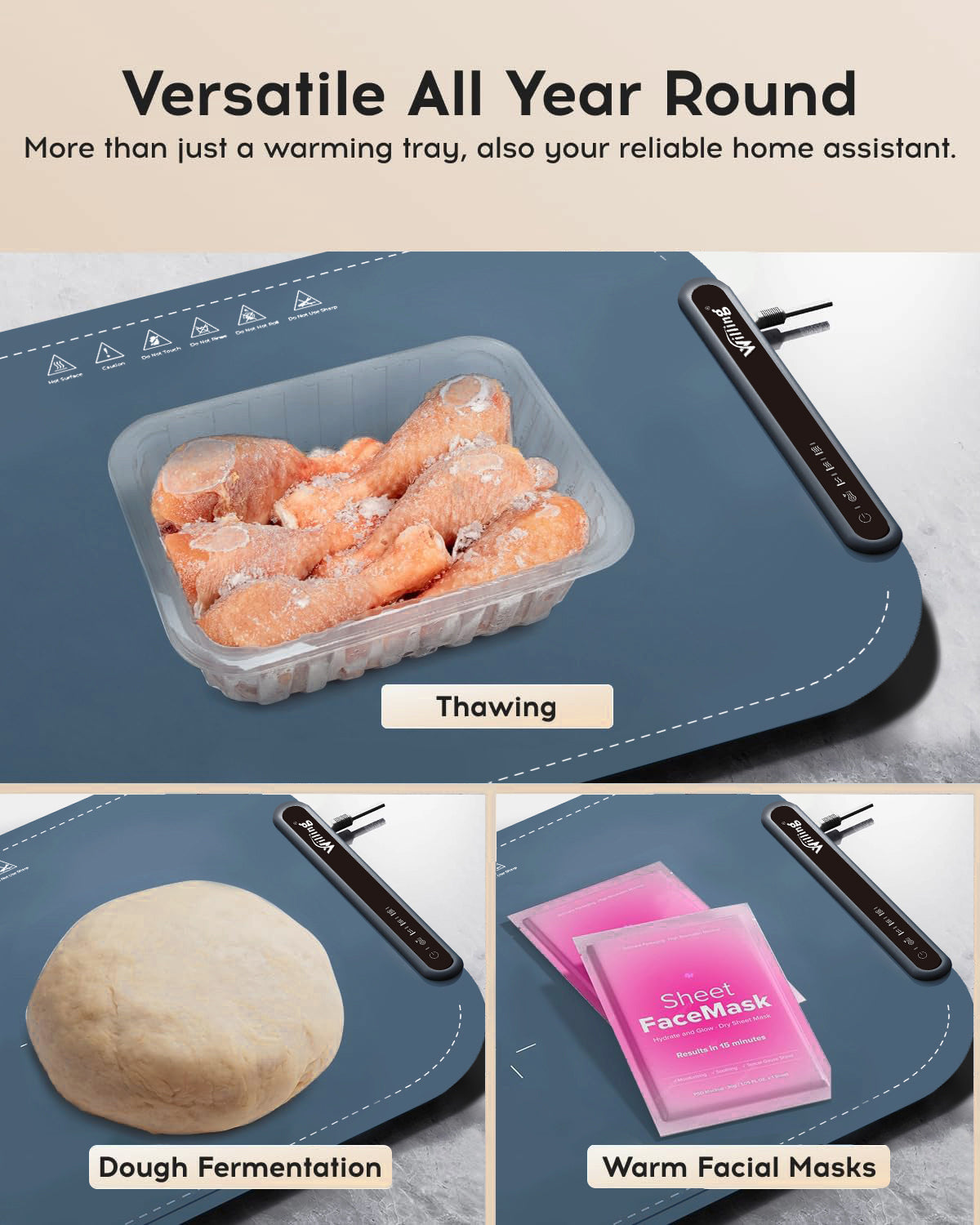 Willing 250W Food Warming Mat – Smart & Stylish Food Warmer